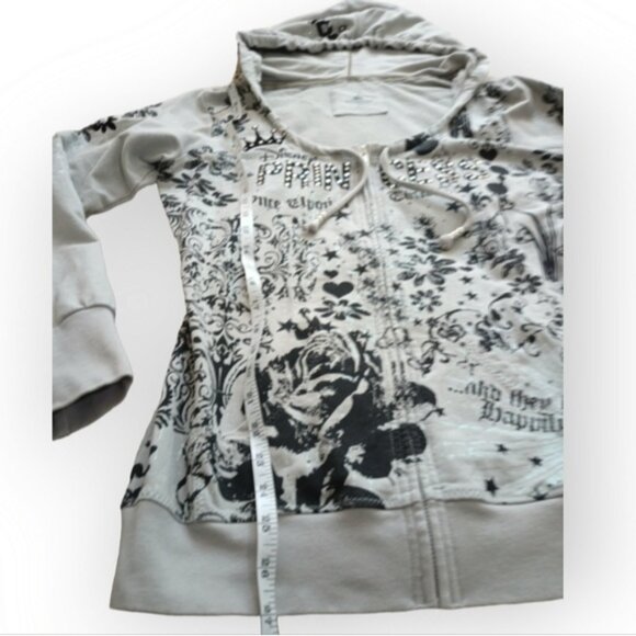 DISNEY Parks Princess Hoodie Grey Large - Picture 3 of 7